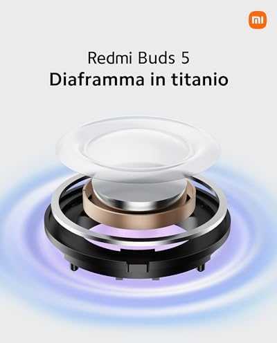 Redmi Buds 5 belaidės ausinės, Juodos