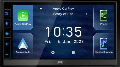 JVC multimedija su Apple CarPlay sąsaja