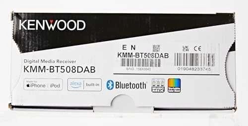 Kenwood, KMM-BT508DAB USB MP3/WMA automagnetola su AUX įėjimu