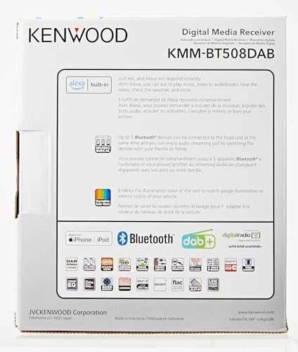 Kenwood, KMM-BT508DAB USB MP3/WMA automagnetola su AUX įėjimu