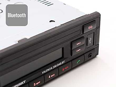 Automagnetola Automobilinis radijas Blaupunkt BLAUPUNKT Valencia 200 DAB BT trumpas lizdas