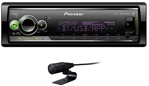 Pioneer MVH-S520BT grotuvas su išoriniu mikrofonu