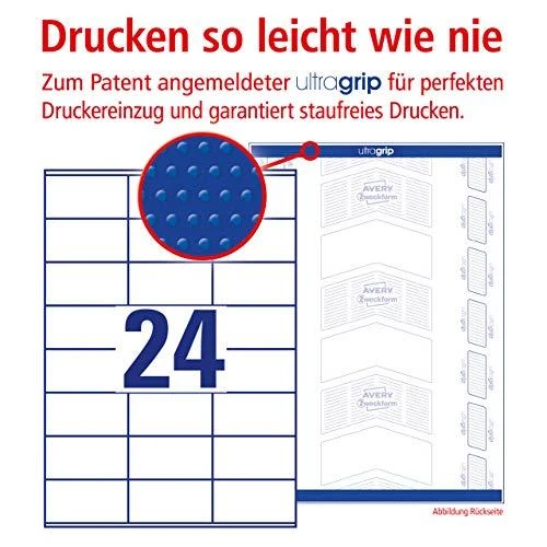 Avery Zweckform Lipnios etiketės 70 x 36 mm (3490)