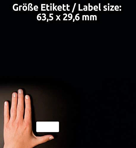 Plomby Avery Zweckform A4 63,5 x 29,6 mm