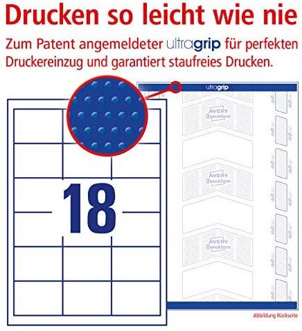 Avery Zweckform ETYK.ZF 3671 64X45 MARG./1800/ - 3671