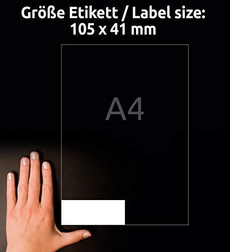 Avery Zweckform universalios etiketės, Balta 105x41mm 100 lapų (3477)