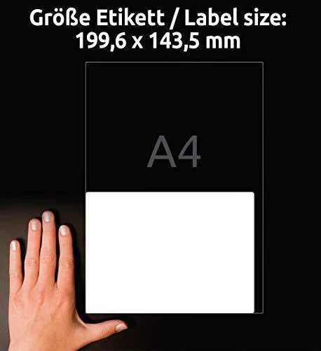 Avery Zweckform Nuimamos etiketės universalus 199,6 x 143,5 mm (L4734REV-25)