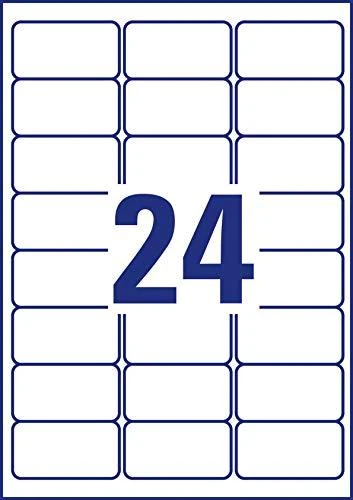 Avery Zweckform vandeniui atsparios etiketės ZF L4773-8 63,5x33,9 mm