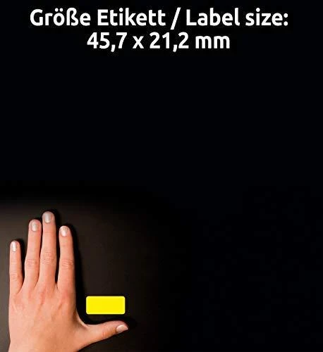 Avery Zweckform Heavy Duty 45,7 x 21,2 mm geltona