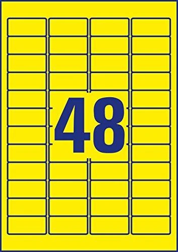 Avery Zweckform Heavy Duty 45,7 x 21,2 mm geltona
