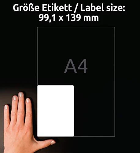 Avery Zweckform nuimamos etiketės universalus 99,1 x 139 mm (L4733REV-25)