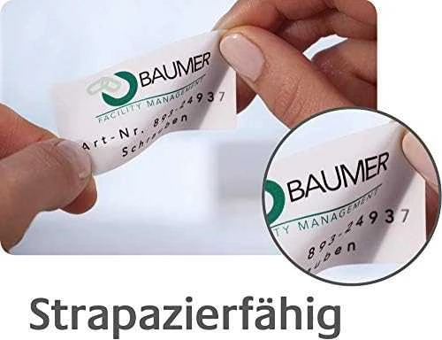 Lipnios etiketės Avery Zweckform, A4, atsparios drėgmei, 63.5×33.9mm, 24 etiketės lape, 20 lapų, matinės, nuklijuojamos, baltos spalvos