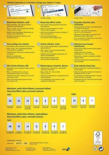 Avery Zweckform LABEL.ZF 4775 ŠIAURĖS MUITAS 210X297 100ARK USUVAL ETIKETĖ - L4775- 100