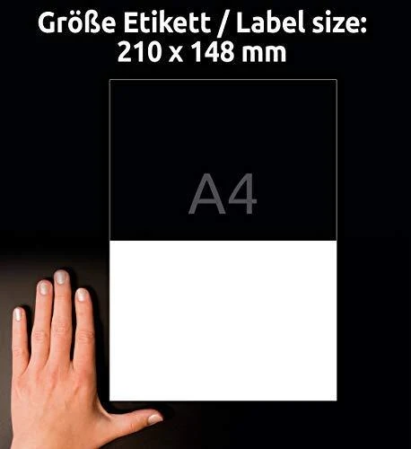 Avery Zweckform itin atsparus A4 210x148mm, balta