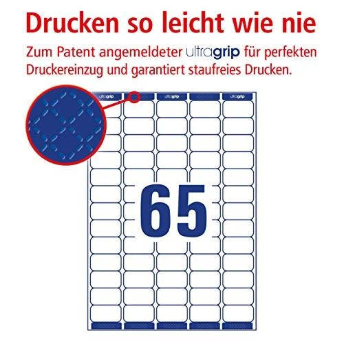 Avery Zweckform adresų etiketės 38,1 x 21,2 mm vokams (L7651-25)