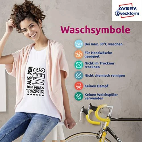 Avery Zweckform Lyginamos folijos lengviems audiniams, A4, 5 lakštai baltos