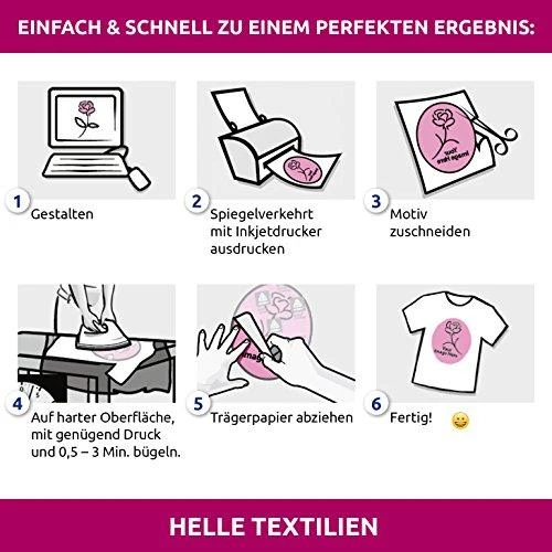 Avery Zweckform Lyginamos folijos lengviems audiniams, A4, 5 lakštai baltos