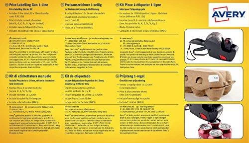 Avery Aver PL1/8 etikečių klijavimo mašina Rankinė etikečių klijavimo mašina Juodas