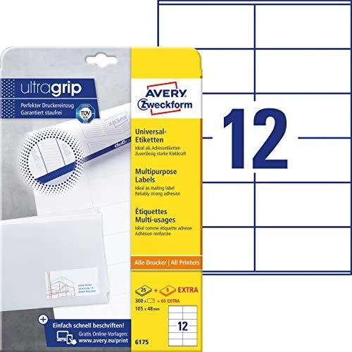 Avery Zweckform Fast Peel etiketė 105x48 (6175)