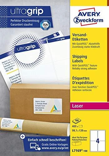 Avery Zweckform TIK.ZF 7169 99.1X139 100 ARK. / 400 / ETIKETĖ - L7169- 100