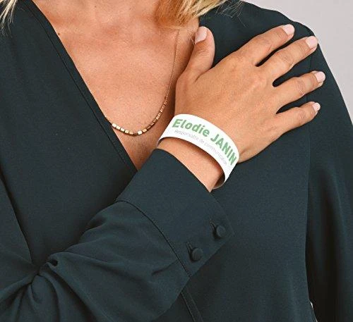 Avery Zweckform Spausdinamos identifikavimo apyrankės A4 10 lapų 265 x 18 mm balta poliesterio folija