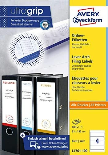 Avery Zweckform failo etiketės 61 x 192 mm (L4761-100)