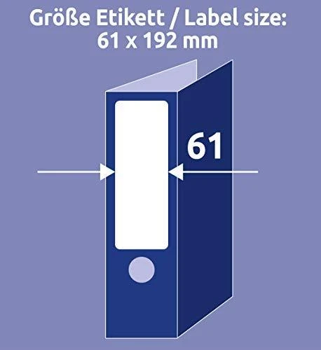 Avery Zweckform failo etiketės 61 x 192 mm (L4761-100)