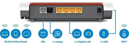 Maršrutizatorius AVM Fritz!Box 7530 AX Wifi-6