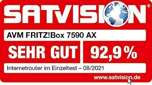 Šakotuvas AVM Fritz!Box 7590 AX Wifi-6 be S0