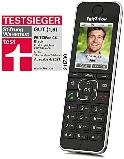AVM Fon FRITZ! C6 DECT telefonas Skambintojo ID Juoda