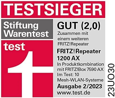 Maršrutizatorius AVM FRITZ! WLAN kartotuvas 1200 AX