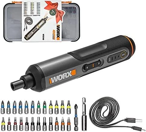Suktuvas Worx WX240; 3,6 V; 1,5 Ah akum. + priedai