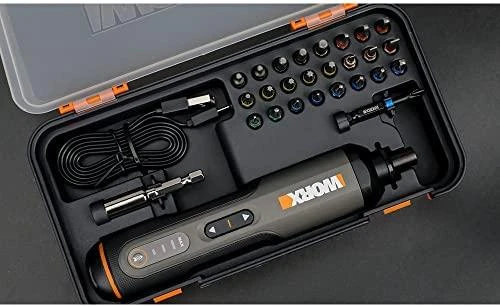 Suktuvas Worx WX240; 3,6 V; 1,5 Ah akum. + priedai