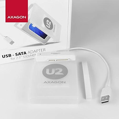 AXAGON ADSA-1S USB2.0 - SATA HDD išorinis adapteris su 2,5 colio korpusu