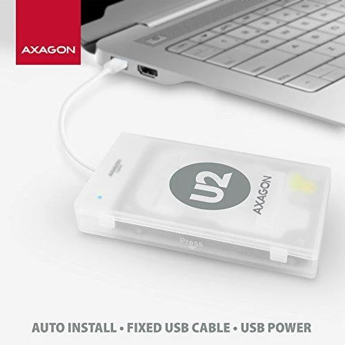 AXAGON ADSA-1S USB2.0 - SATA HDD išorinis adapteris su 2,5 colio korpusu