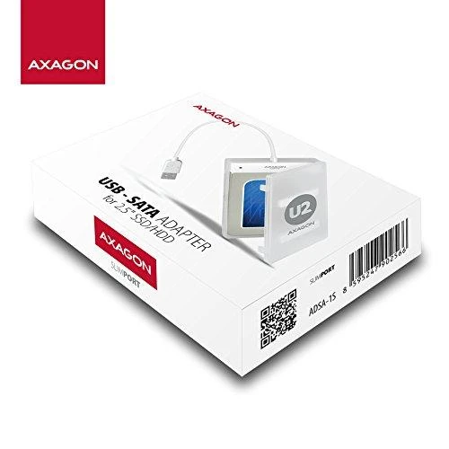 AXAGON ADSA-1S USB2.0 - SATA HDD išorinis adapteris su 2,5 colio korpusu