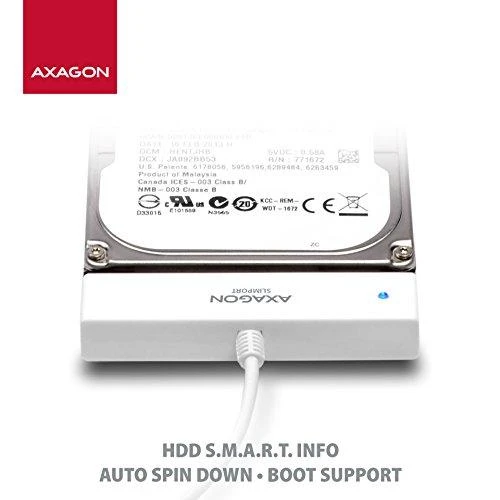 AXAGON ADSA-1S USB2.0 - SATA HDD išorinis adapteris su 2,5 colio korpusu