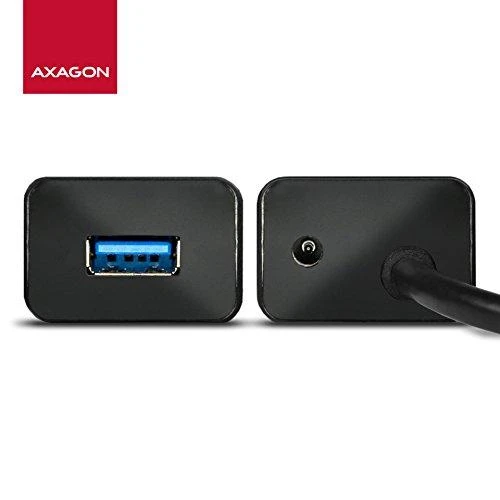 AXAGON HUE-SA7BP 7x USB3.0 ALU įkrovimo šakutė, įsk. AC Adapteris, Juodas