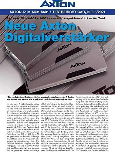 AXTON, A401 4-kanalų automobilinis garso stiprintuvas, 4x100W