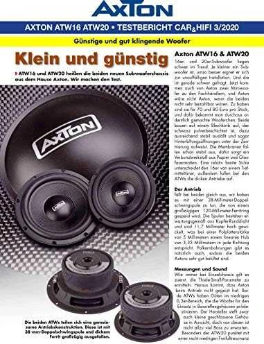 AXTON, ATW16 žemų dažnių dinamikas, 16cm, 2x2Ohm 75W