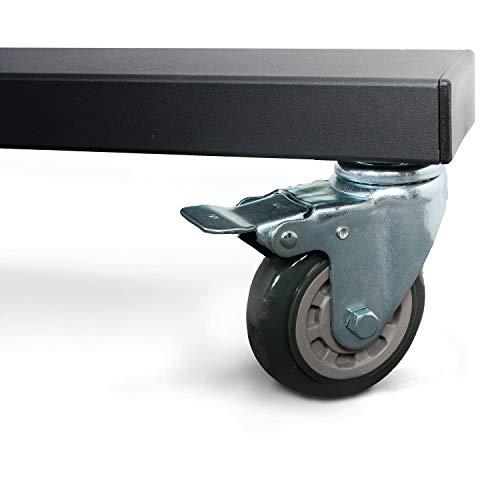 Laikiklis B Tech „Tech“ itin didelis universalus plokščiųjų ekranų vežimėlis / grindų stovas (VESA 1100 x 700) – 1,5 m Ø60 mm stulpai