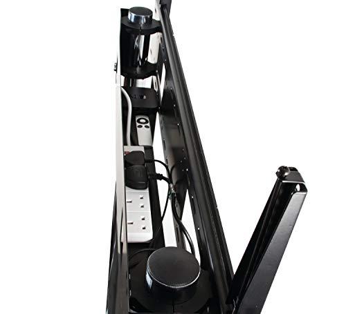Laikiklis B Tech „Tech“ itin didelis universalus plokščiųjų ekranų vežimėlis / grindų stovas (VESA 1100 x 700) – 1,5 m Ø60 mm stulpai