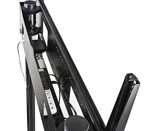 Laikiklis B Tech „Tech“ itin didelis universalus plokščiųjų ekranų vežimėlis / grindų stovas (VESA 1100 x 700) – 1,5 m Ø60 mm stulpai