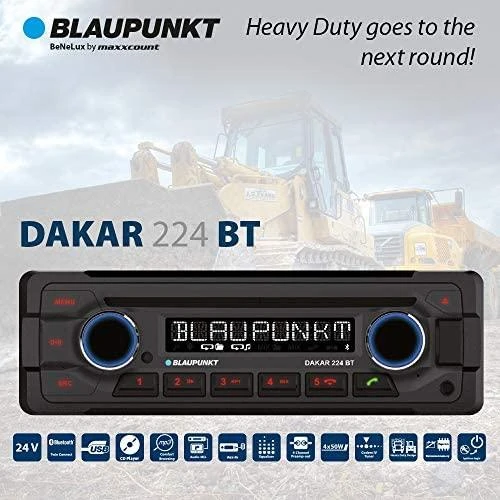 Automagnetola Radijas Blaupunkt BLAUPUNKT Dakar 224 BT - 24V / Heavy Duty / Bluetooth