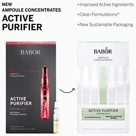 Babor Active Purifyier Ampoule Serum Concentrate Set, 14 ml