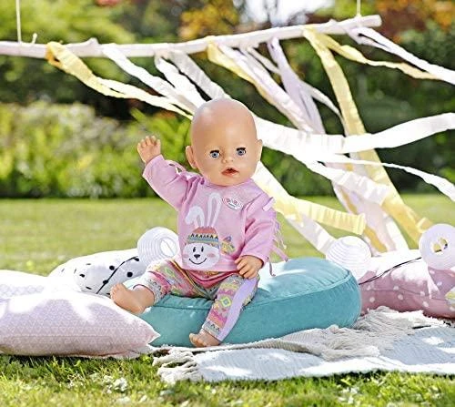 Zapf Baby Born megztinis su zuikiu ir kutais + šortai lėlei 43 cm