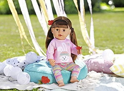 Zapf Baby Born megztinis su zuikiu ir kutais + šortai lėlei 43 cm