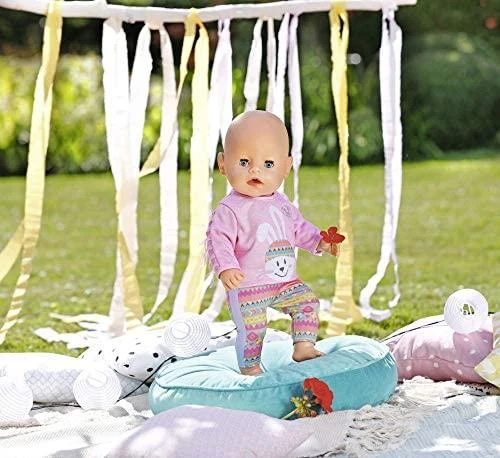 Zapf Baby Born megztinis su zuikiu ir kutais + šortai lėlei 43 cm