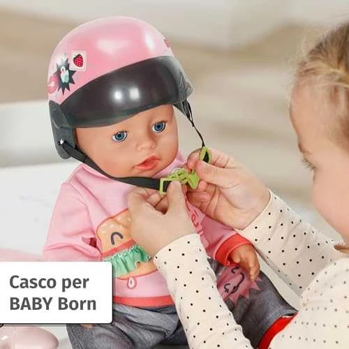 Zapf Baby born elektrinis paspirtukas-dviračio šalmas lėlėms