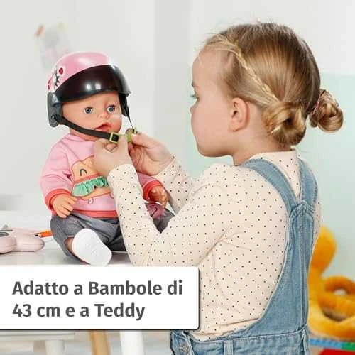 Zapf Baby born elektrinis paspirtukas-dviračio šalmas lėlėms